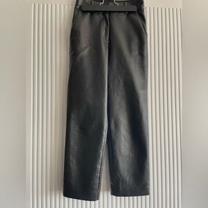 ARITZIA Babaton Black Faux Leather Pants